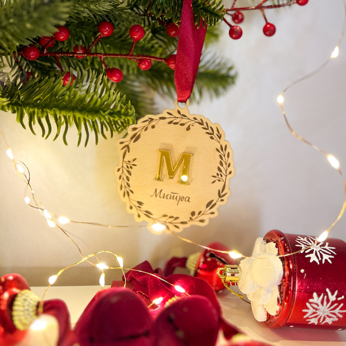 Ukras za jelku - šper ploča